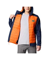 Columbia Men's Navy/Orange Florida Gators Out-Shield Hybrid Full-Zip Hoodie Jacket