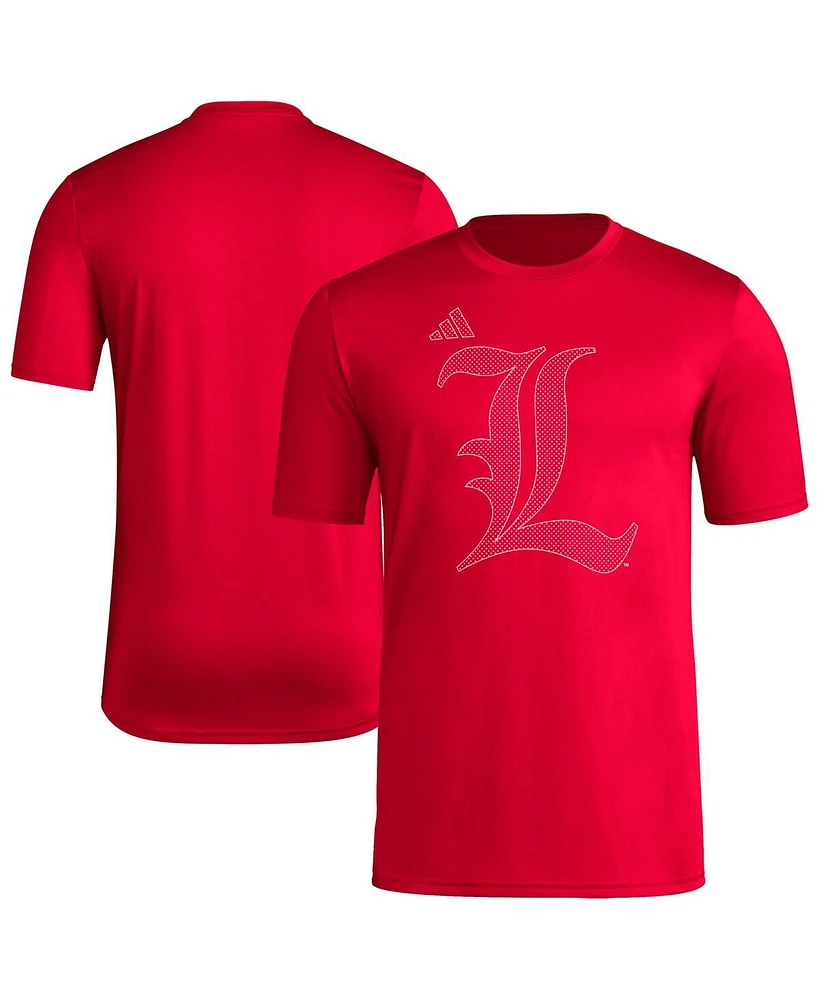 Adidas Men's Red Louisville Cardinals Locker Local Impression T-Shirt