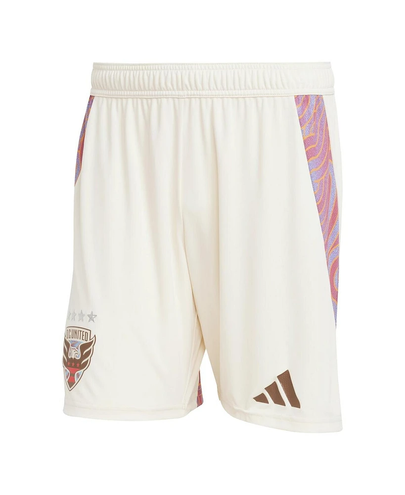 Adidas Men's Tan D.c. United Away 2025 The Soul Kit Authentic Shorts
