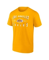 Fanatics Men's Gold Los Angeles Lakers Competition T-Shirt