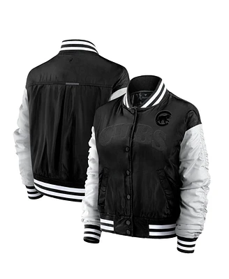 Fanatics Women's Black Chicago Cubs Elements Wave Full-Snap Jacket