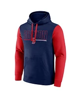 Fanatics Men's Navy Boston Red Sox Outline Fleece Pullover Hoodie