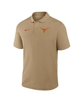 Nike Men's Tan Texas Longhorns Primetime Victory Primary Logo Performance Polo Shirt