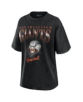 Wear by Erin Andrews Women's Charcoal San Francisco Giants Boyfriend T-Shirt