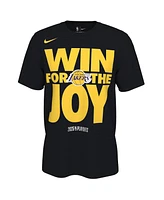 Nike Men's and Women's Black Los Angeles Lakers 2025 Nba Playoffs On-Court Mantra T-Shirt