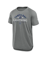 Fanatics Men's Heather Gray Tampa Bay Lightning 2025 Stanley Cup Playoffs Authentic Pro Rink Performance T-Shirt