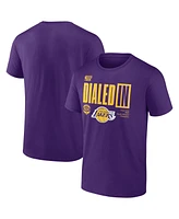 Fanatics Men's Purple Los Angeles Lakers 2025 Pacific Division Champions Locker Room T-Shirt