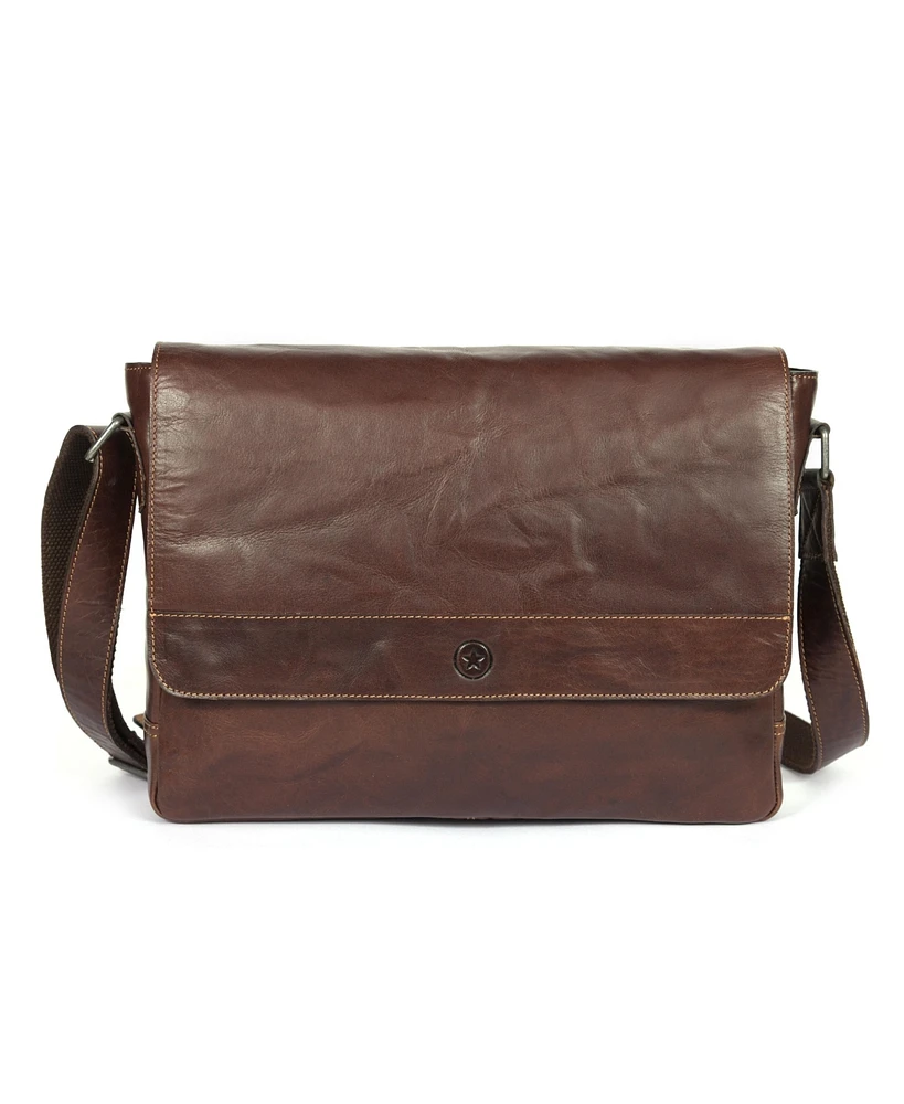 Polaris Leather Messenger Bag