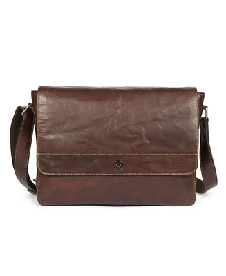 Polaris Leather Messenger Bag