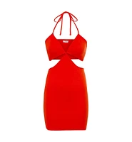Lscn by Lascana Women's Halter Neck Cut Out Dress