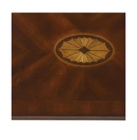 Modern Manufactured Wood Rectangular End Table with Lower Shelf