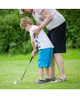 Junior Complete Golf Club Set Right Hand with Rain Hood for Kids-Blue