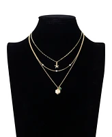Unwritten Cubic Zirconia Sea Life Pendant Layered Necklace Set