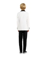 OppoSuits Big Boys 3-Piece Pearly Solid Tuxedo Set