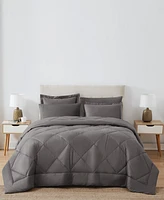 Cannon Oversized Cotton Percale 3-Pc. Comforter Set