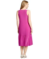 Jones New York Women's Round-Neck Ruffle-Hem Tank Dress