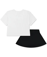 Nike Little Girls Dri-fit Wild Flower T-Shirt & Scooter, 2 Piece Set