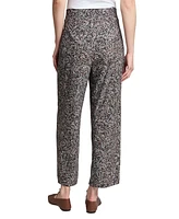 Jones New York Women's Printed Wide-Leg Pull-On Pants