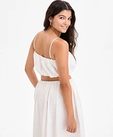 French Connection Women's Nomi Cotton Crop Top