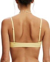 Cotton On Women's Ring-Front Scoop Bikini Top
