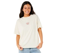 Rip Curl Juniors' Cotton Butterfly Crewneck T-Shirt