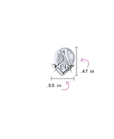 Bling Jewelry Freemasons Masonic Compass Brooche Pin in Sterling Silver