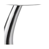 Polished Aluminum Round Table – Compact and Durable Design