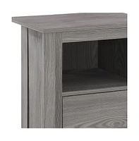 Modern Wood End Table with Bottom Shelf – Space-Saving Design