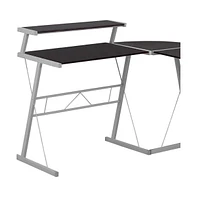 Contemporary L-Shaped Computer Desk for Gaming or Office – Large Worktop