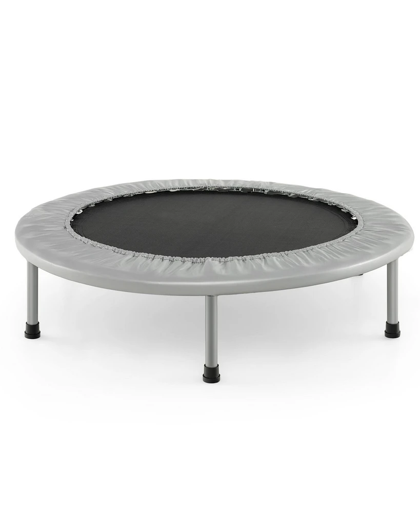 38 Inch Mini Folding Trampoline Portable Recreational Fitness Rebounder