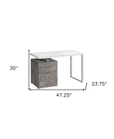 Compact Computer Desk with Three Drawers – Space-Saving and Practical Design