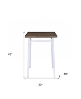 Square Manufactured Wood Bar Table with Sturdy Design