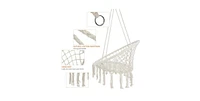 Hammock Swing Chair, 300 Lbs Capacity, Portable 31.5'' for Indoor/Outdoor Use