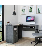 L-Shape Corner Desk with Dual Drawers – Stylish and Functional Computer Desk