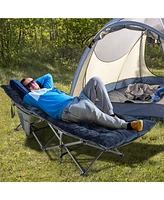 75 x 27.5 Inch Camping Cot Pads with Soft and Breathable Crystal Velvet