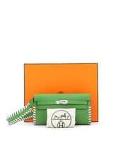Pre-Owned Hermes Kelly To Go Wallet Tressage Epsom
