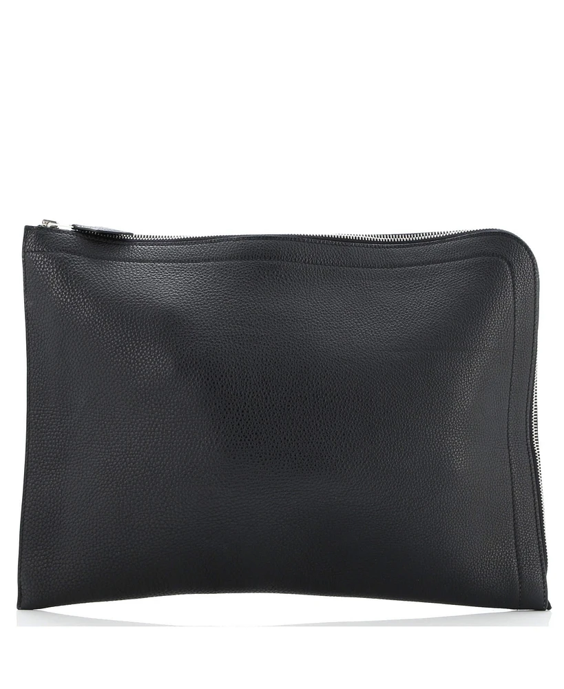 Pre-Owned Hermes Large Zip Around Document Holder Leather