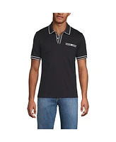 Lands' End Men's Short Sleeve Tipped Welt Pocket Supima Polo