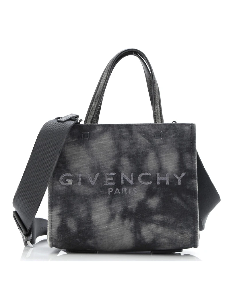 Pre-Owned Givenchy Mini G-Tote Printed Canvas