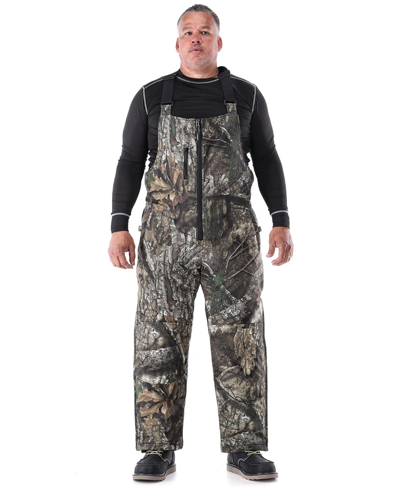 RefrigiWear Realtree Apx Camo Insulated Softshell Bib Overalls - Big & Tall
