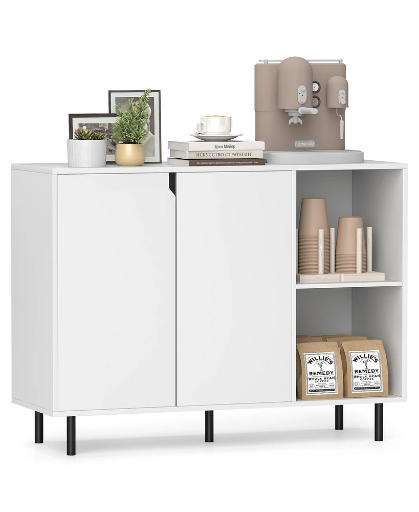 Sideboard Buffet Cabinet Kitchen Storage with Adjustable Shelves for Dining Room or Living Room