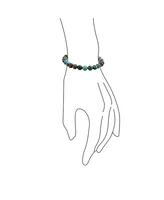 Bling Jewelry Set of 3 Simple Natural Stones Round Bead Stretch Bracelet Stackable