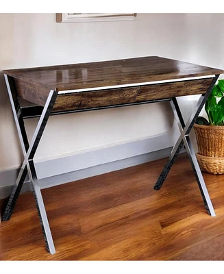 Minimalist Writing Desk with 2 Drawers – Compact Home Office Solution