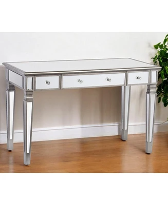 Glam Mirrored Furniture with Three Drawers for Bedroom or Entryway