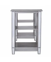 50" Silver Mirrored Writing Desk