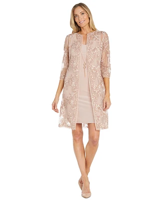 R & M Richards Petite Embroidered Jacket and Dress