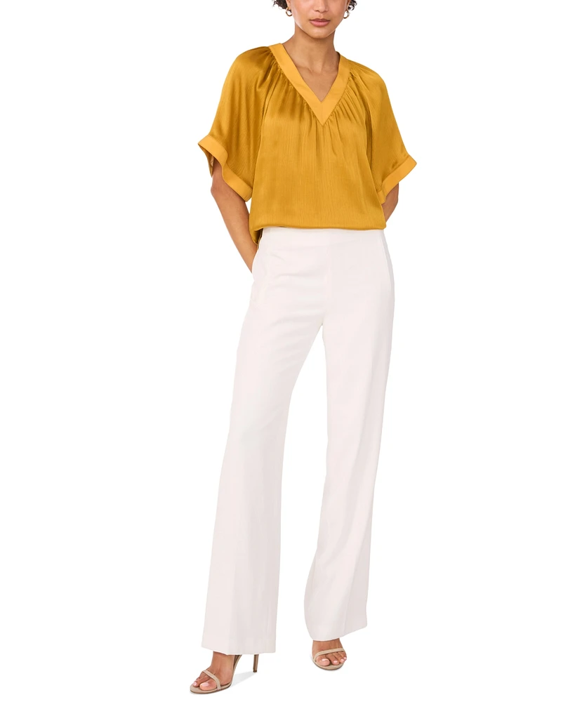 Vince Camuto Women's Flowy V-Neck Blouse