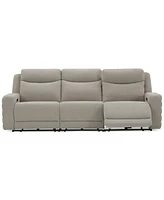 Kristyan 3-Pc. Fabric Sofa with 3 Power Recliners