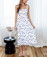 Cupshe Women's Sunny Bouquet Floral Maxi Beach Dress