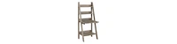 Compact Ladder Writing Desk with Built-in Bookshelves